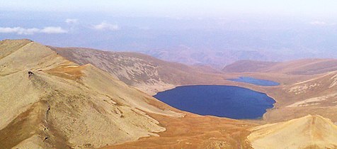 Lake Sev (Armenian: Սև լիճ, romanized: Sev Lich, lit. 'Black Lake'), located to the east of Mets Ishkhanasar