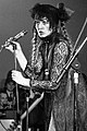 Punk pioneer Lene Lovich in 1979, with her trademark long plaited hair.