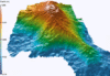 3-D image of Loihi seamount after the collapse of the peak.