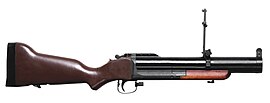 M79 с поднятым прицелом