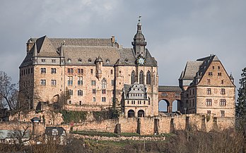 Le château de Marbourg (Hesse). (définition réelle 5 410 × 3 381)