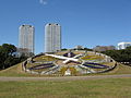 公園のシンボルとなっている花時計