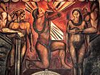 José Orozco, detail of mural Omnisciencia, 1925, Mexican Social Realist Mural Movement