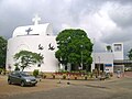 Front view of the church