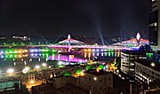 Durgam Cheruvu bridge after construction