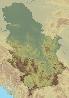 Mapa sa lokacijom zaštićene oblasti Predeo izuzetnih odlika Maljen