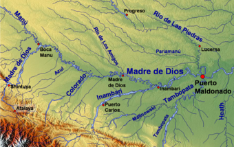 Rivers of the Madre de Dios Region, Peru and Bolivia