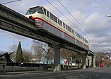 Seattle Monorail red train