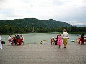 Вид на озеро с северного побережье