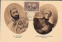 Emir Abdelkader (1808–1883) and Thomas Robert Bugeaud (1784–1849)