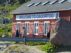 La boutique de souvenirs sur le port de Qaqortoq, Groenland