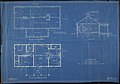 The floor plan of the basement and first floor of the blacksmith's cottage