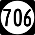 State Route 706 marker