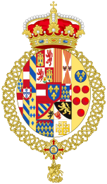 Coat of arms as Duke of Noto (1968–2015)