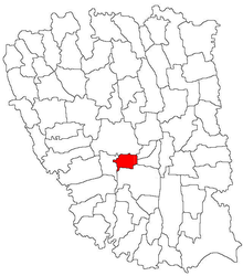 Location in Galați County