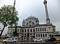 Front view of the Dolmabahçe Mosque and its imperial pavilion