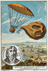 Parachute jump by Jacques Garnerin, by Romanet & cie.