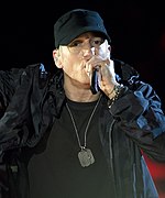 Photo of Eminem performing in 2014.