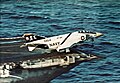 F-4J Phantom of VF-84 launching from Roosevelt during her 1972 Mediterranean cruise.