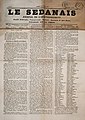 Liste des récipiendaires de la Médaille de Ste-Hélène, le 28 février 1858 dans le journal "Le Sedanais" numéro 171 du 13 mars 1858.