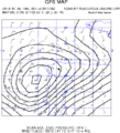 Isobaren bodennah und Windstärke, 27. 12:00 UTC (+30h, GFS)