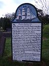 A "talking gravestone" in the cemetery of Süderende, Föhr