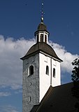 Tornet från öster på Hälsingtuna kyrka.