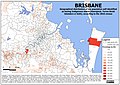 Geographical distribution of Brisbane's Indigenous Australian population.