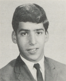 High school yearbook portrait of Jamie Kalven