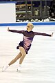 Counterclockwise forward crossover, at the point where the skater is pushing off the left foot. (Kiira Korpi)