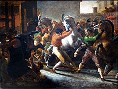 La Course des chevaux libres à Rome, 1817, Théodore Géricault.