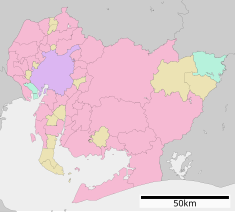 電灯中央局の位置（愛知県内）