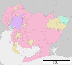 松原町の位置（愛知県内）