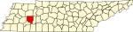 State map highlighting Henderson County