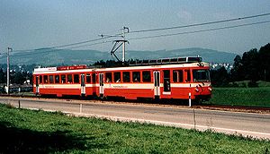 BDe 4/8 22 der Trogenerbahn bei St. Gallen Notkersegg