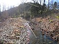 Mill Creek viewed from Trinity Road (County Route 220/11) bridge at Junction