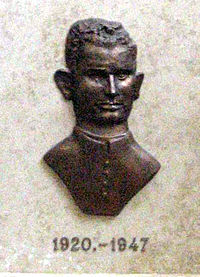 Miroslav Bulešić, slika na spomeniku