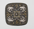 Lacquered mirror with bronze and silver inlays, Tang dynasty