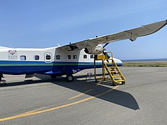 Plane at Miyake-jima Airport