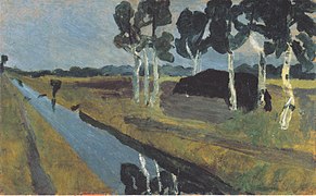 Gray Landscape with Moor Channel (1899)
