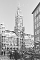 Blick von der Rosenstraße zum Neuen Rathaus, 1959