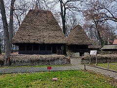 In Romania: peasant houses in the Dimitrie Gusti National Village Museum (Bucharest)