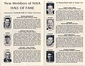 Pages 1 and 2 of HOF Luncheon Program (1973)