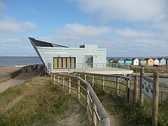 Outside viewing deck with walkway to the north linking-in to existing paths