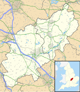 Map showing the location of Rockingham Forest