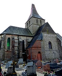 The church in Notre-Dame-d'Aliermont