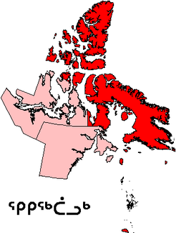 Location of クィキクタアルク地域 Qikiqtaaluk Region