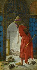 The Tortoise Trainer. Painting by Osman Hamdi Bey, 1906.