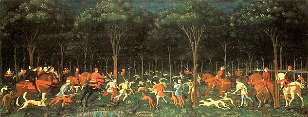 The Hunt in the Forest by Paolo Uccello