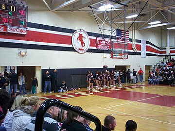 Interior view of gym in 2008.